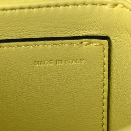 Valentino Garavani Nappa One Stud Chain Clutch Pale Yellow 6 of 9