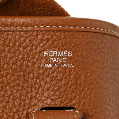 Hermes Taurillon Clemence Evelyne III PM Gold 6 of 10