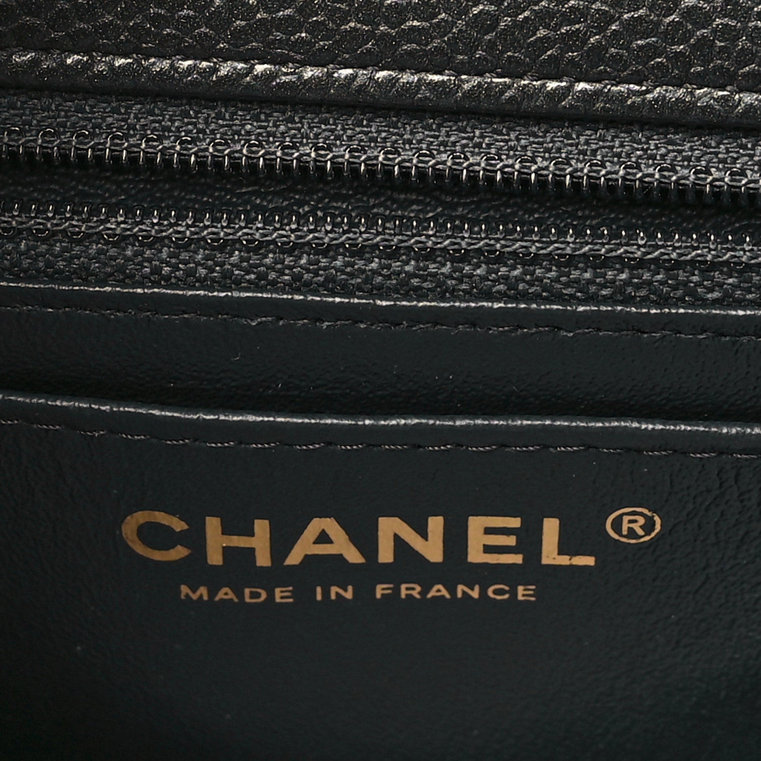 Chanel Metallic Caviar Quilted Mini Rectangular Flap Dark Grey 6 of 11