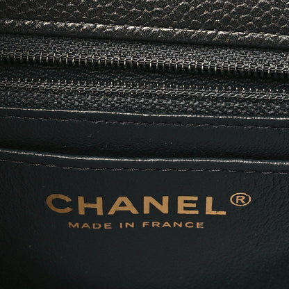 Chanel Metallic Caviar Quilted Mini Rectangular Flap Dark Grey 6 of 11