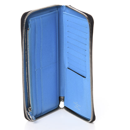 Louis Vuitton Taigarama Vertical Zippy Wallet Blue Lagoon 4 of 5