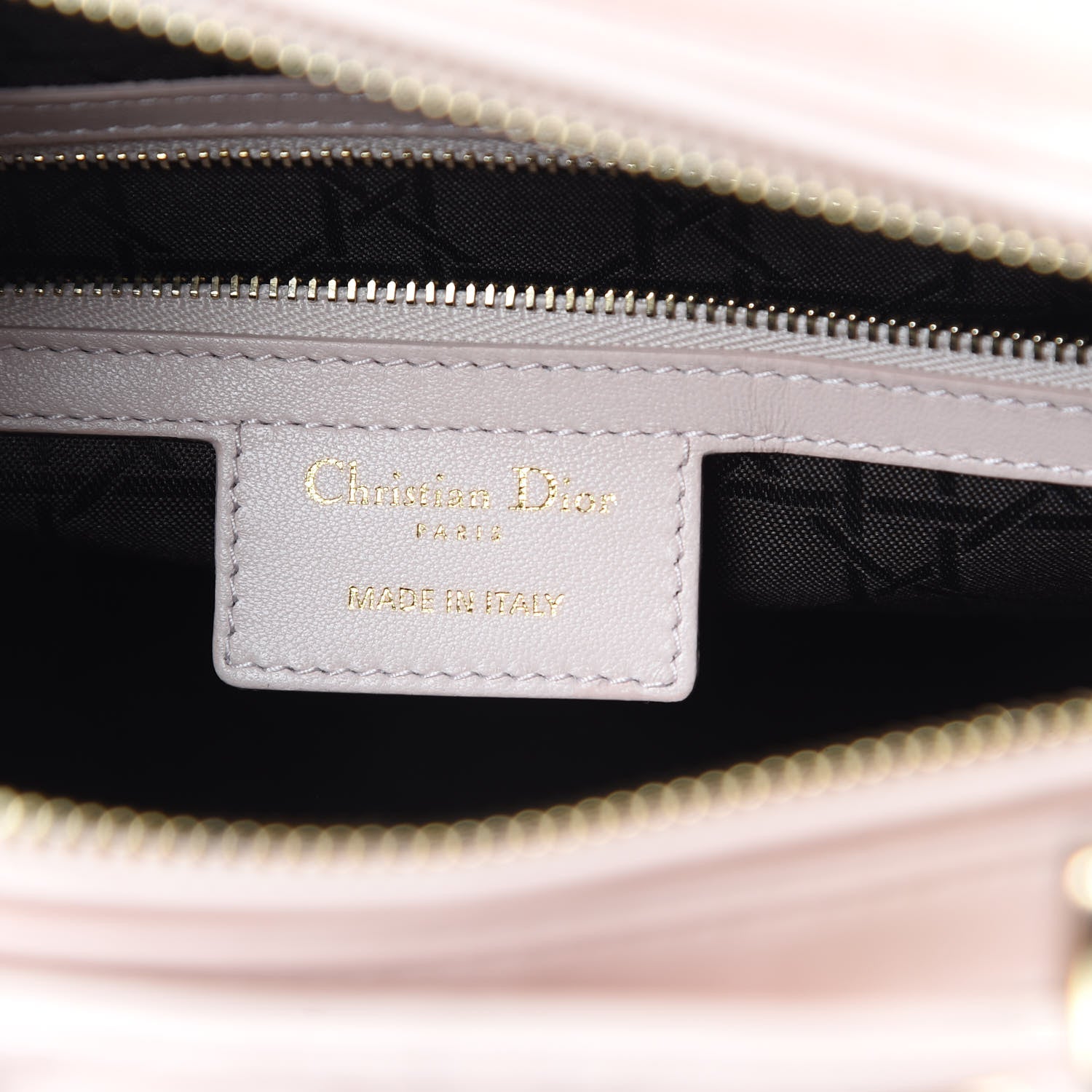 Christian Dior Lambskin Cannage Large Lady Dior Rose Poudre 8 of 14