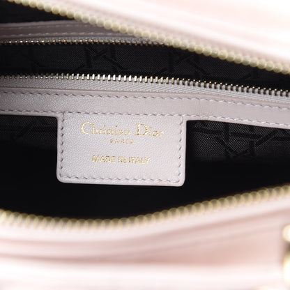 Christian Dior Lambskin Cannage Large Lady Dior Rose Poudre 8 of 14