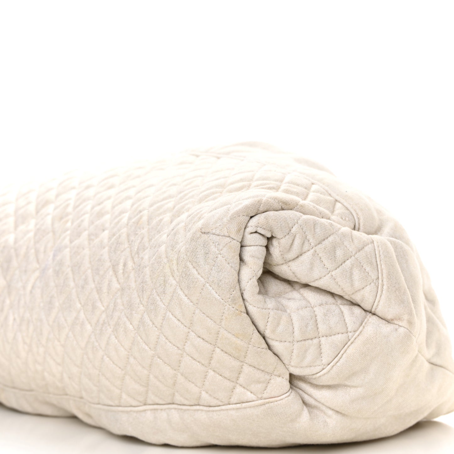 Metallic Jersey Quilted Melrose Cabas Light Beige