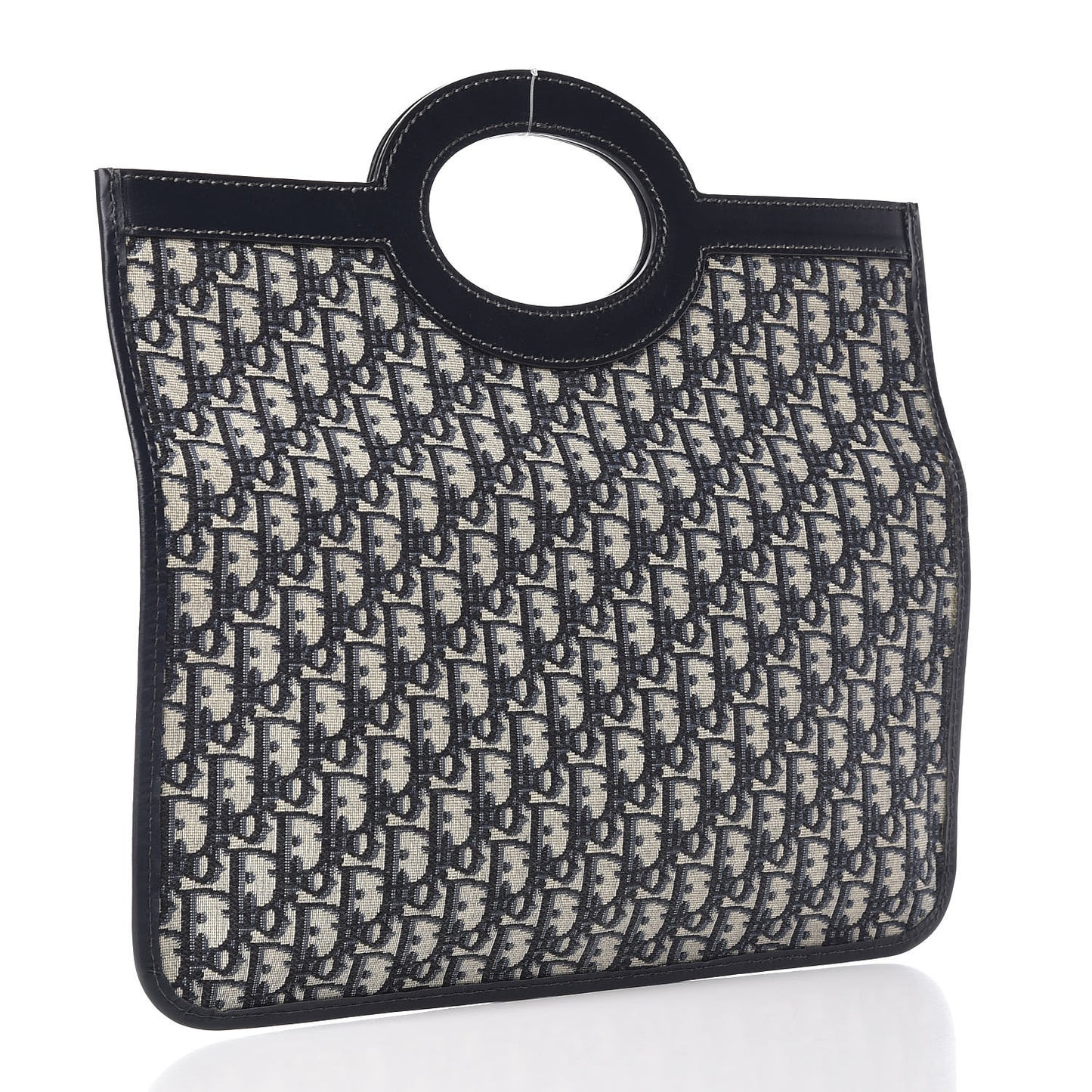 Oblique Fold Over Clutch Blue
