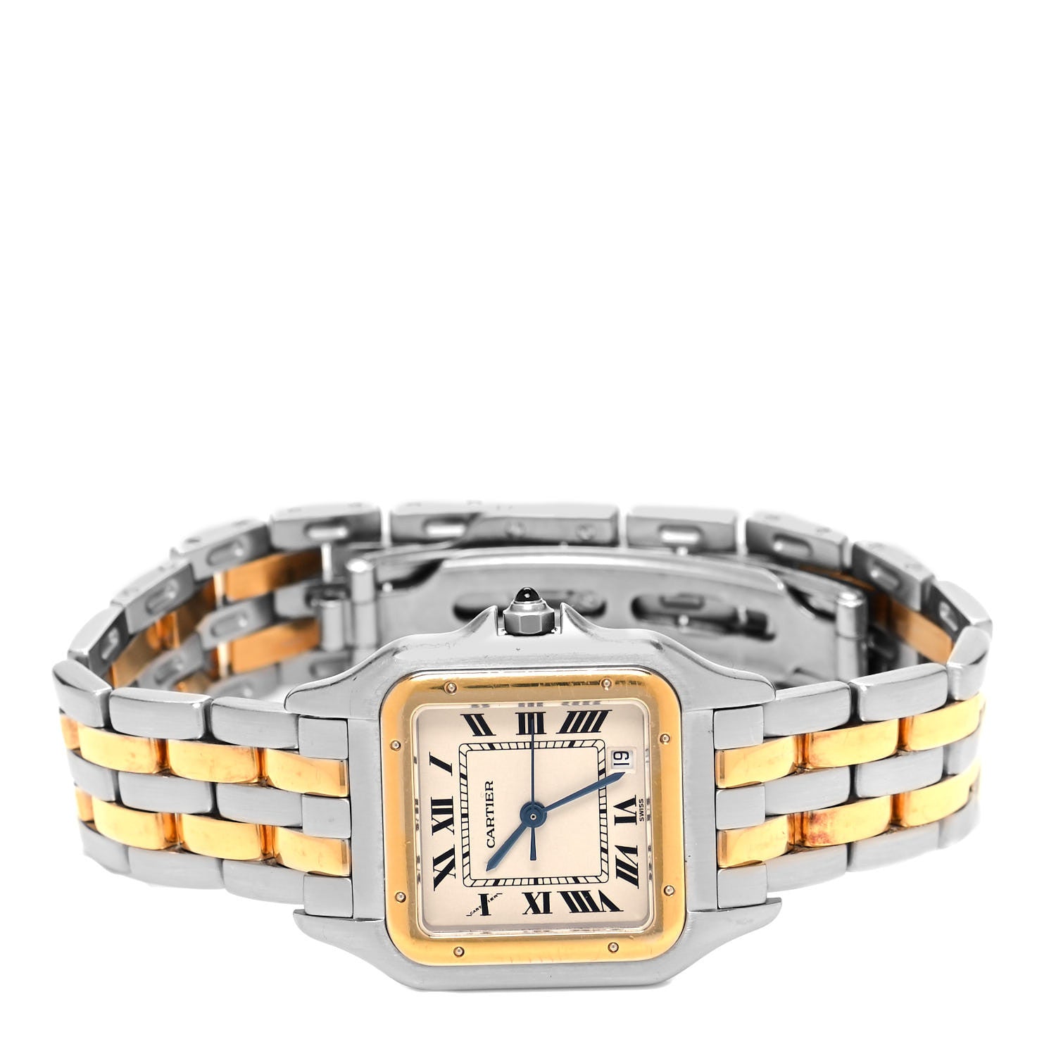 Cartier Stainless Steel 18K Yellow Gold 27mm Panthere Quartz Watch 2 of 5