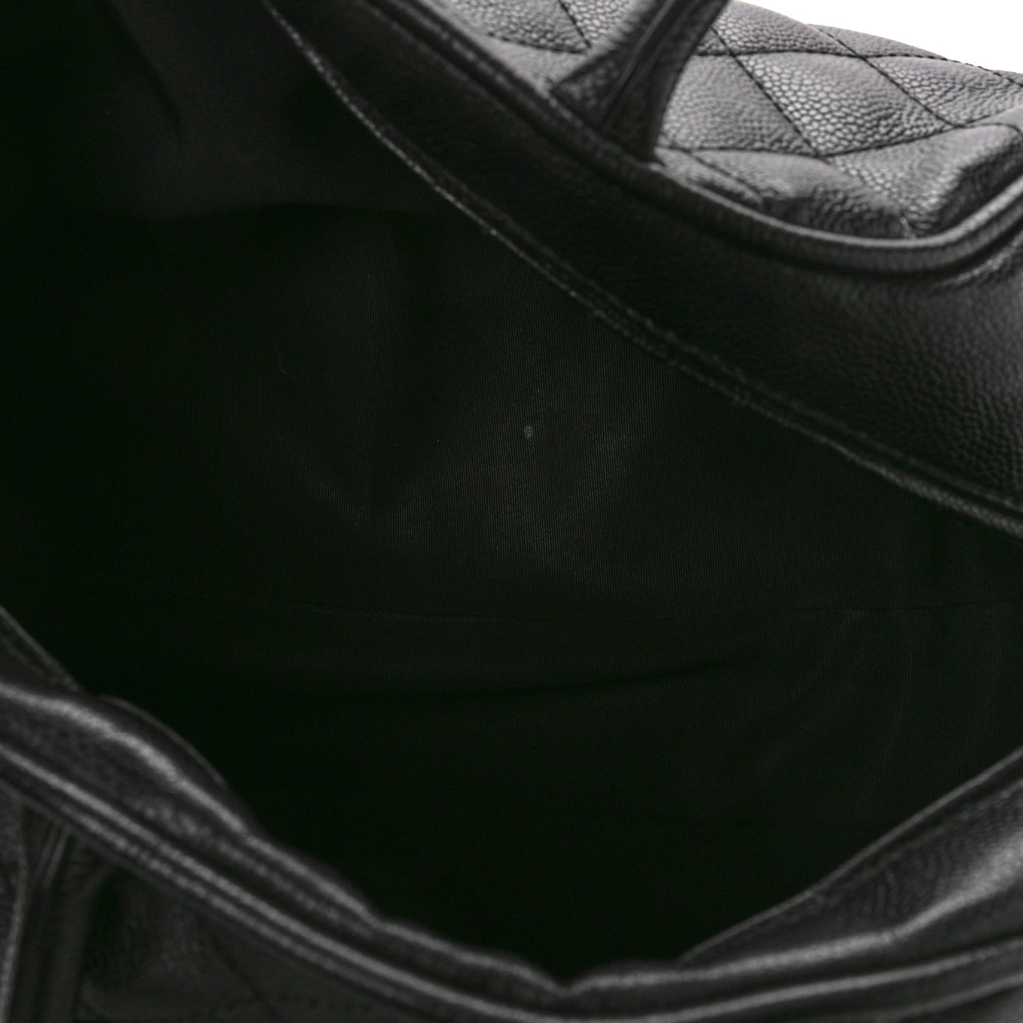 Caviar Quilted Small Bowler Black