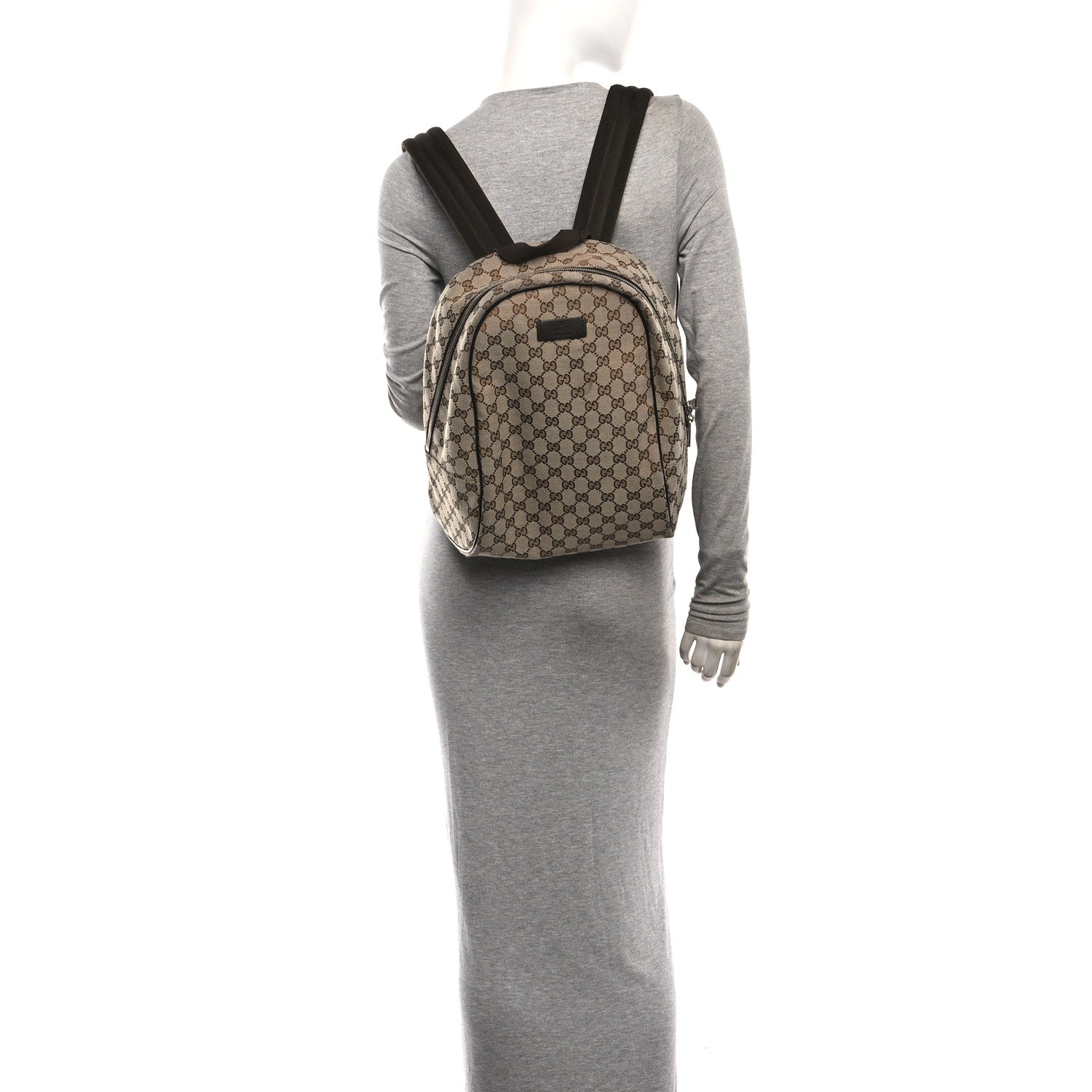 Gucci Monogram Travel Backpack Dark Brown 2 of 10