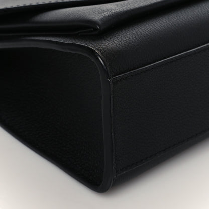 Louis Vuitton Soft Calfskin Mylockme Chain Bag BB Black 8 of 9