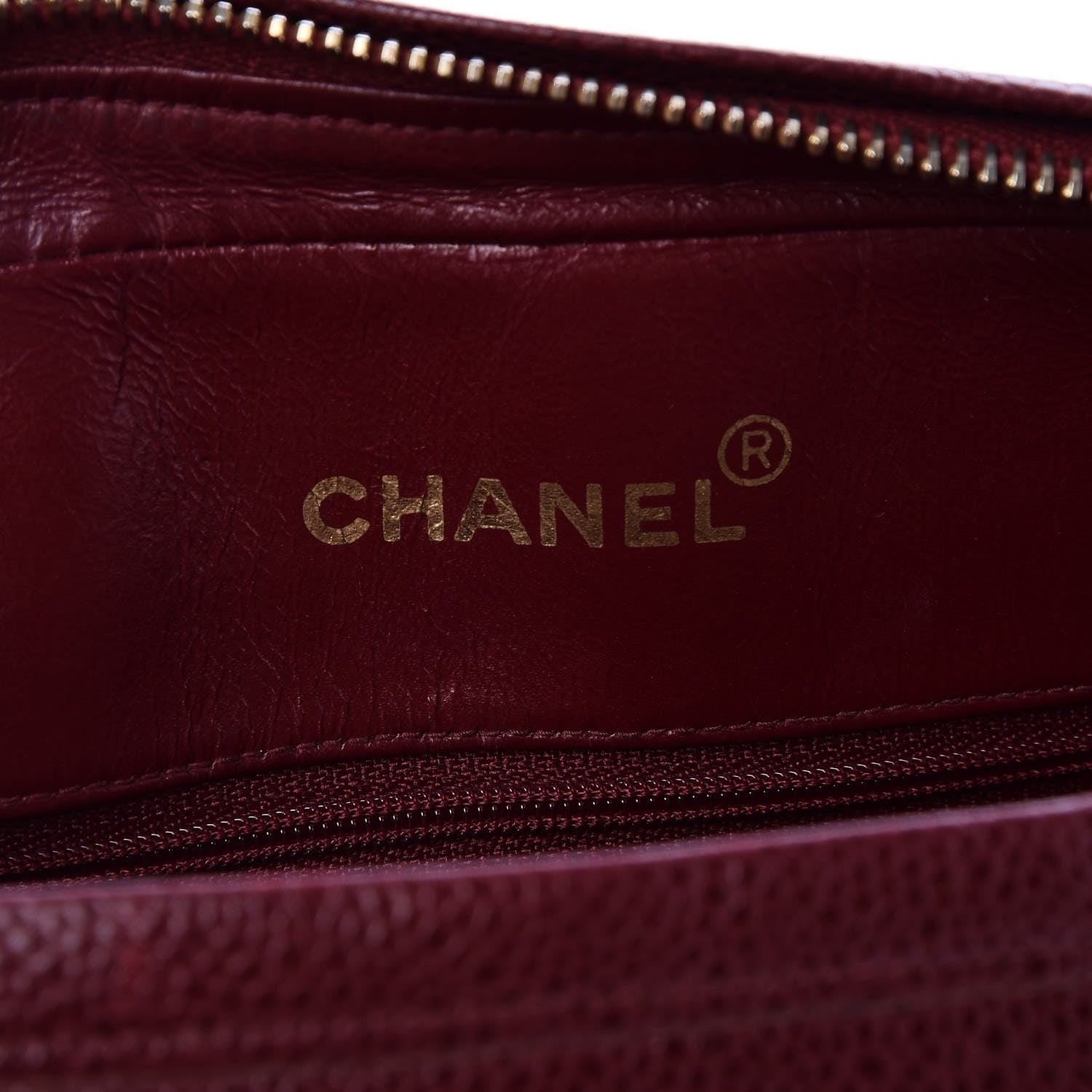 Chanel Caviar Quilted Flap Camera Case Burgundy 6 of 8