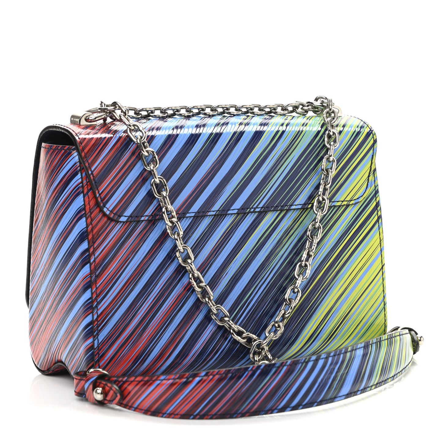 Epi Tropical Twist Shoulder Bag MM Vert Rouge