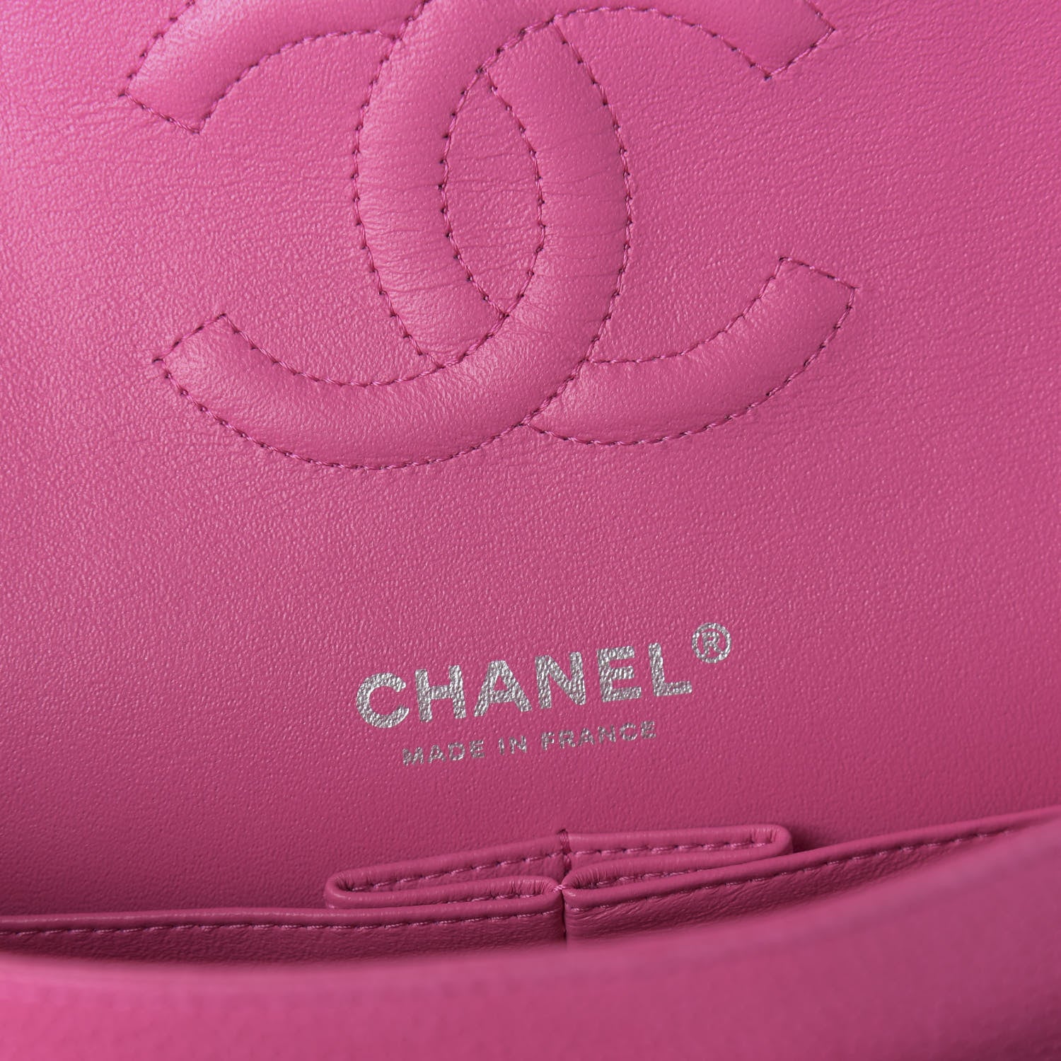 Chanel Iridescent Caviar Quilted Medium Double Flap Pink 9 of 12