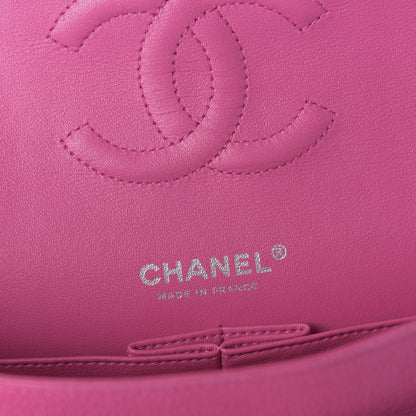 Chanel Iridescent Caviar Quilted Medium Double Flap Pink 9 of 12
