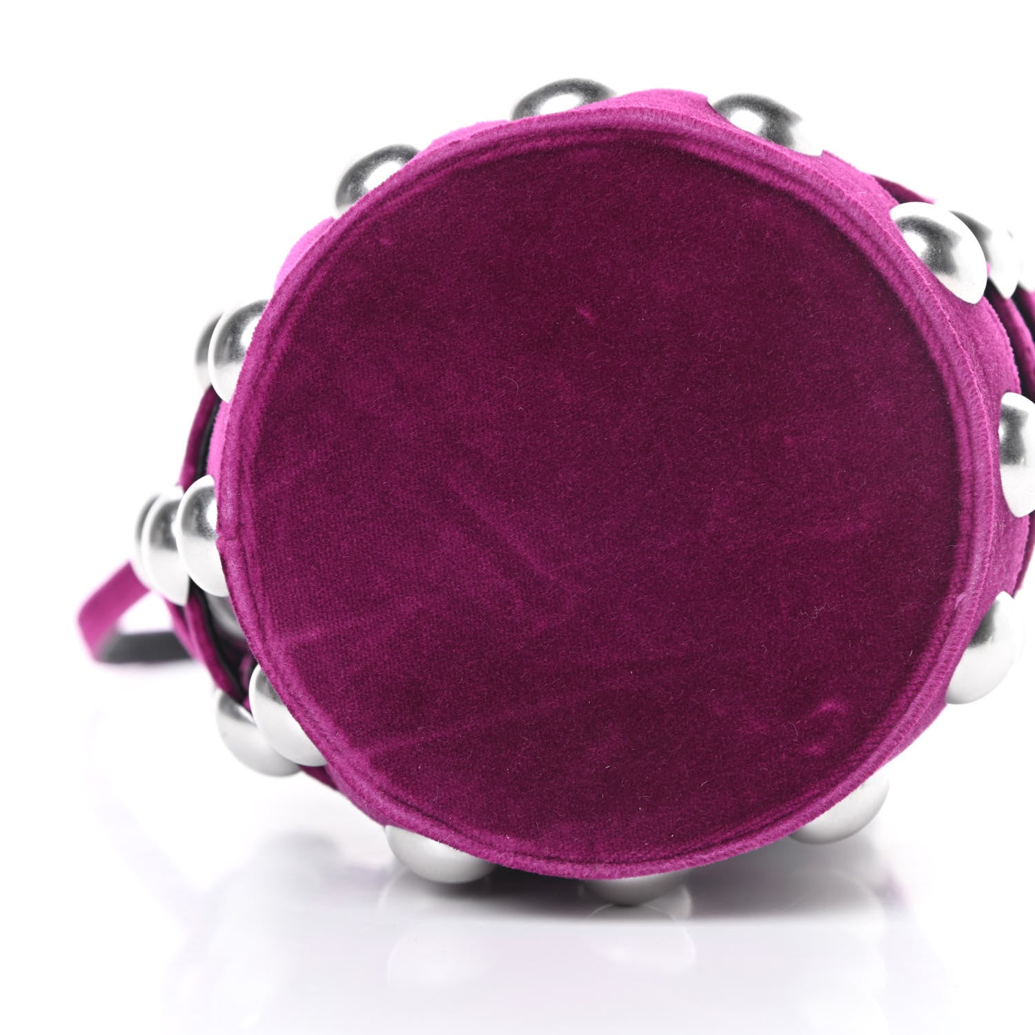 Alexander Wang Velvet Embellished Mini Roxy Bucket Bag Magenta 13 of 13