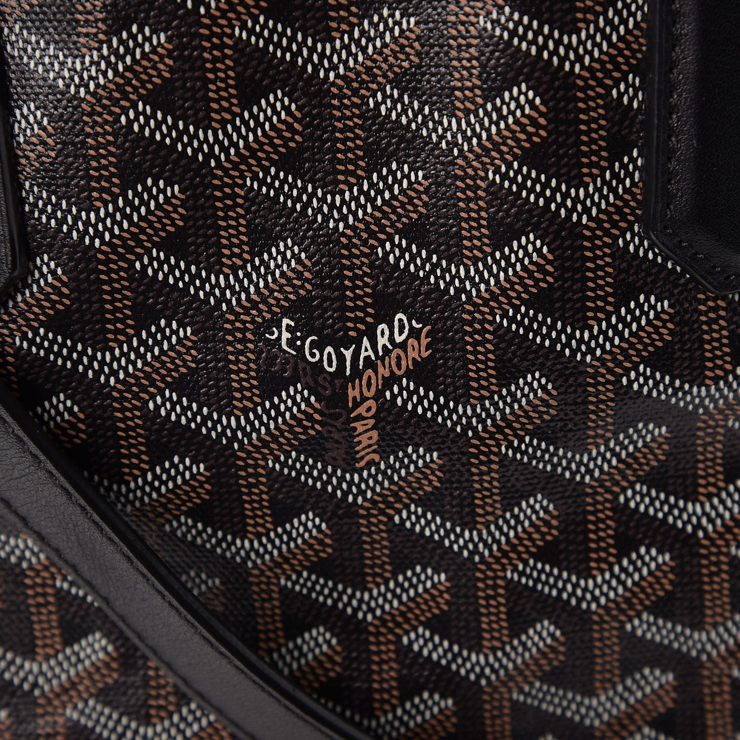 Goyard Goyardine Voltaire Tote Black 9 of 9