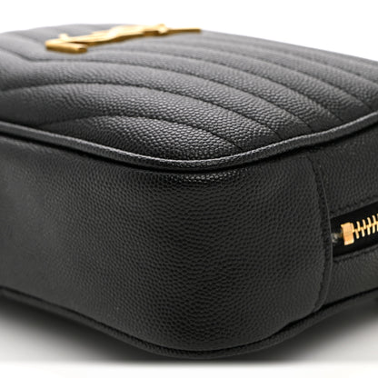 Saint Laurent Grain De Poudre Matelasse Monogram Mini Lou Camera Bag Black 10 of 10