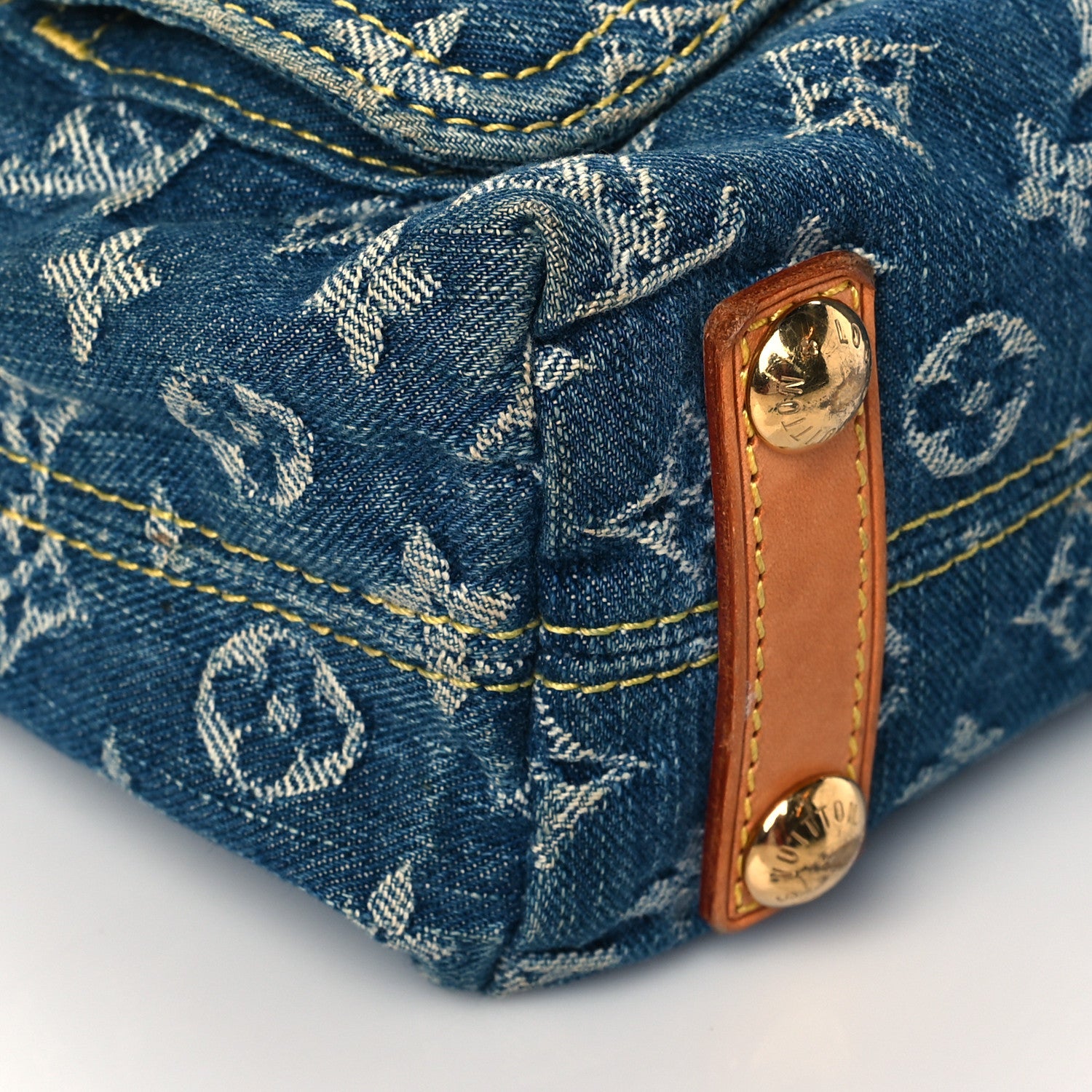 Louis Vuitton Monogram Denim Baggy PM Blue 8 of 10