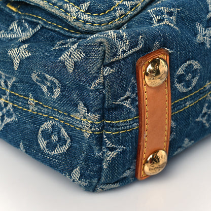 Louis Vuitton Monogram Denim Baggy PM Blue 8 of 10