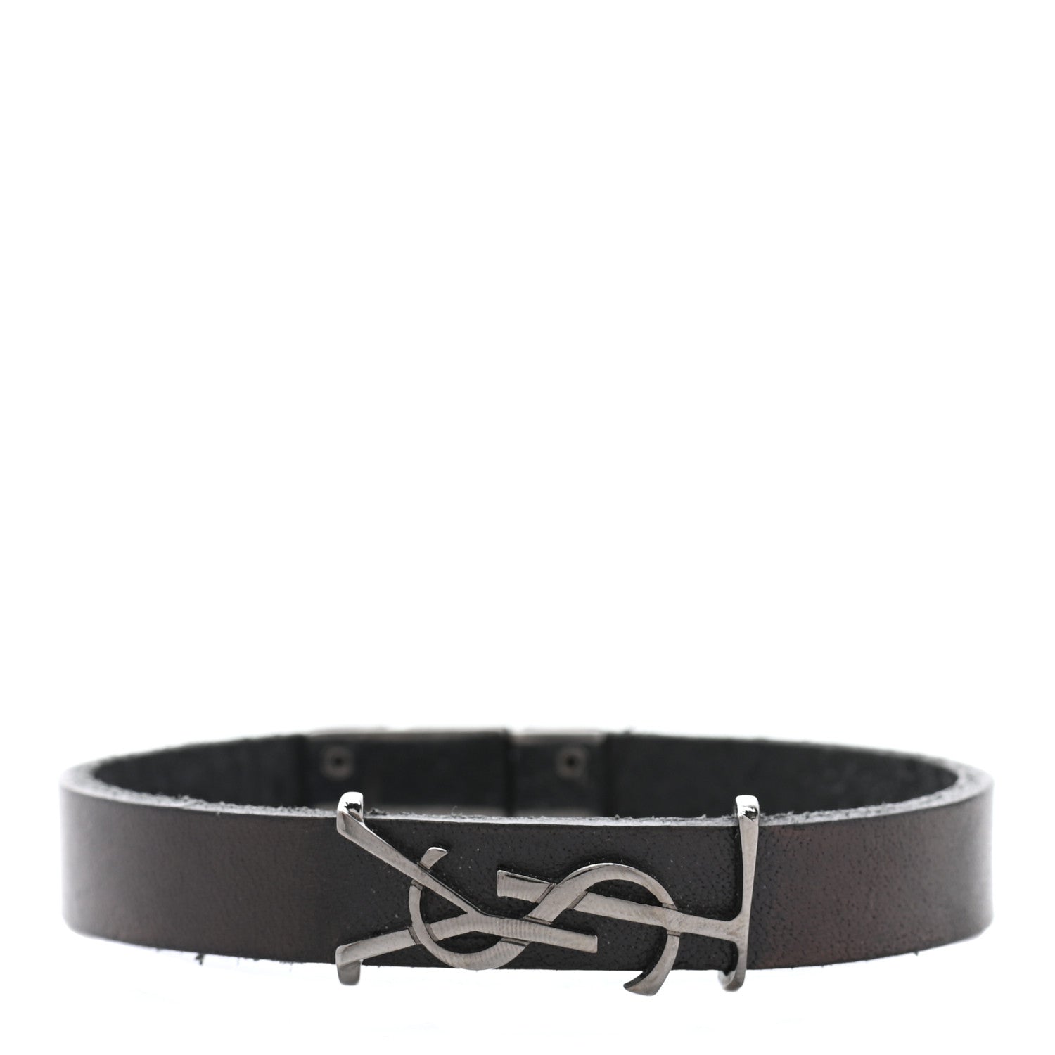 Saint Laurent Calfskin Opyum Bracelet M Black 1 of 5