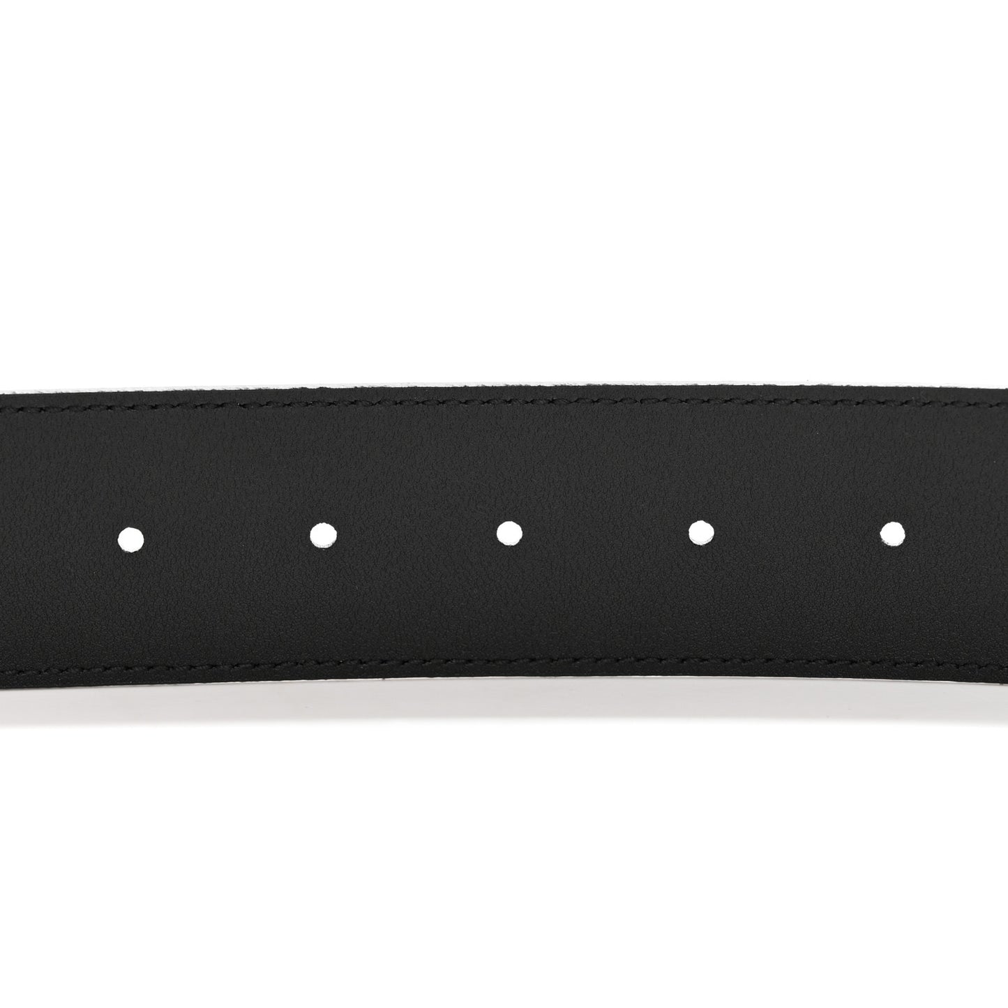 Textured Dollar Calfskin Double G 40mm Belt 110 44 Black