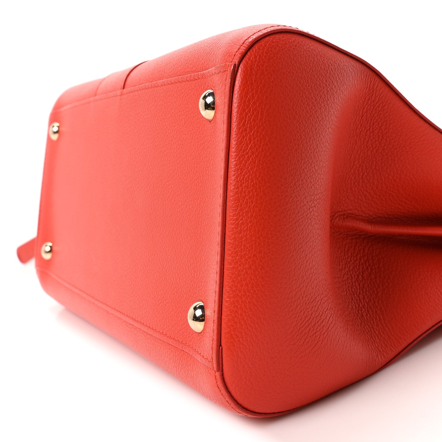 Delvaux Grained Calfskin MM Brillant Satchel Sunset 10 of 10