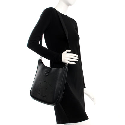 Hermes Taurillon Clemence Evelyne PM Black 2 of 7