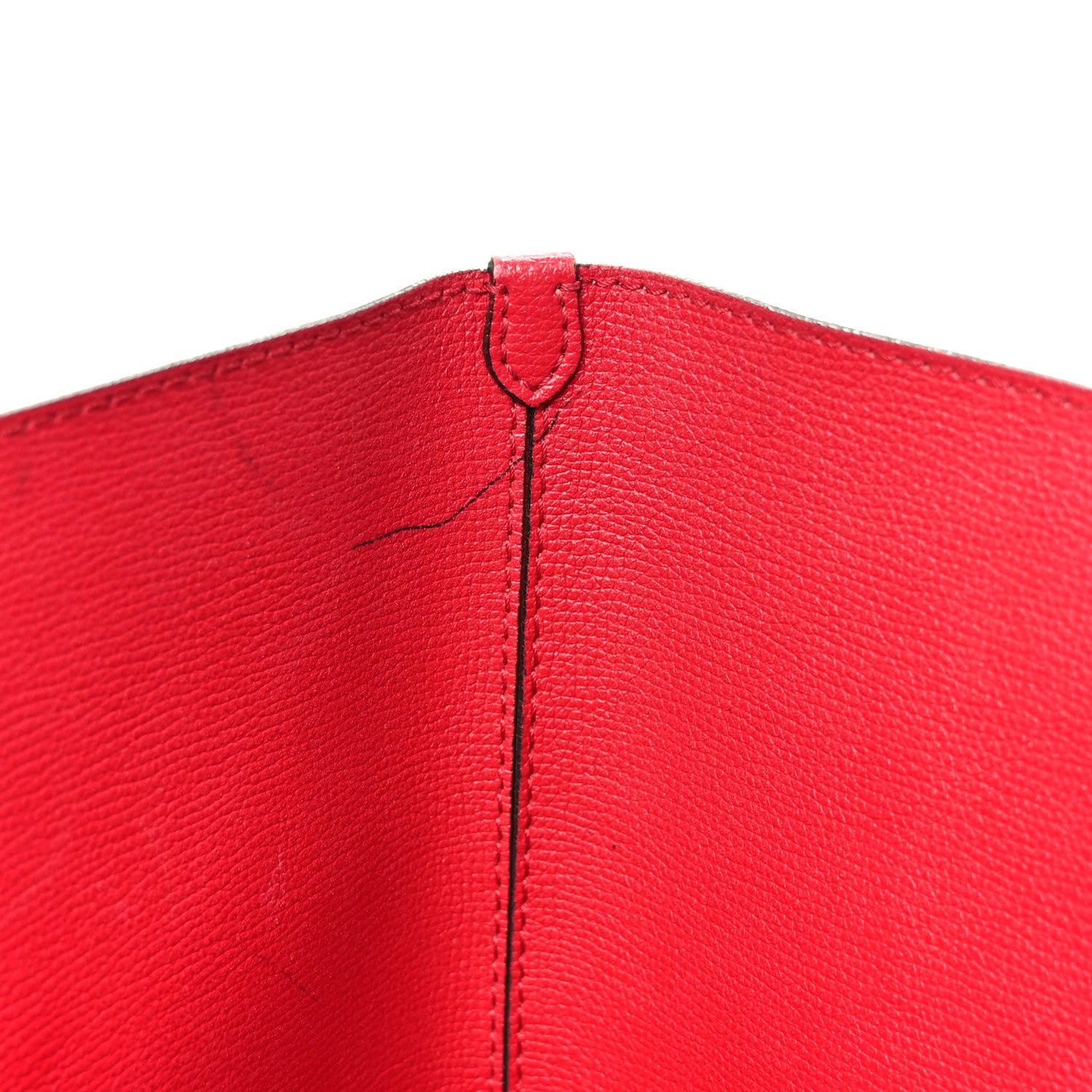 Burberry Grainy Calfskin Haymarket Check Medium Reversible Tote Red 19 of 23