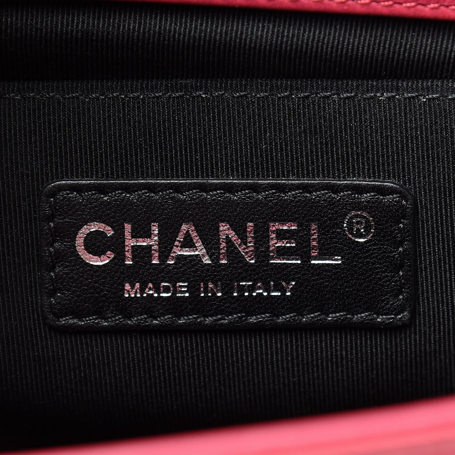 Chanel Patent Calfskin Quilted Medium Plexiglass Boy Flap Dark Pink 6 of 12