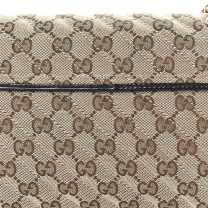 Gucci Monogram Matelasse Diagonal Small GG Marmont Shoulder Bag Beige Black 10 of 11