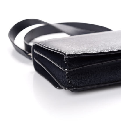 Saint Laurent Grained Calfskin Medium Monogram Sunset Navy Blue 7 of 9