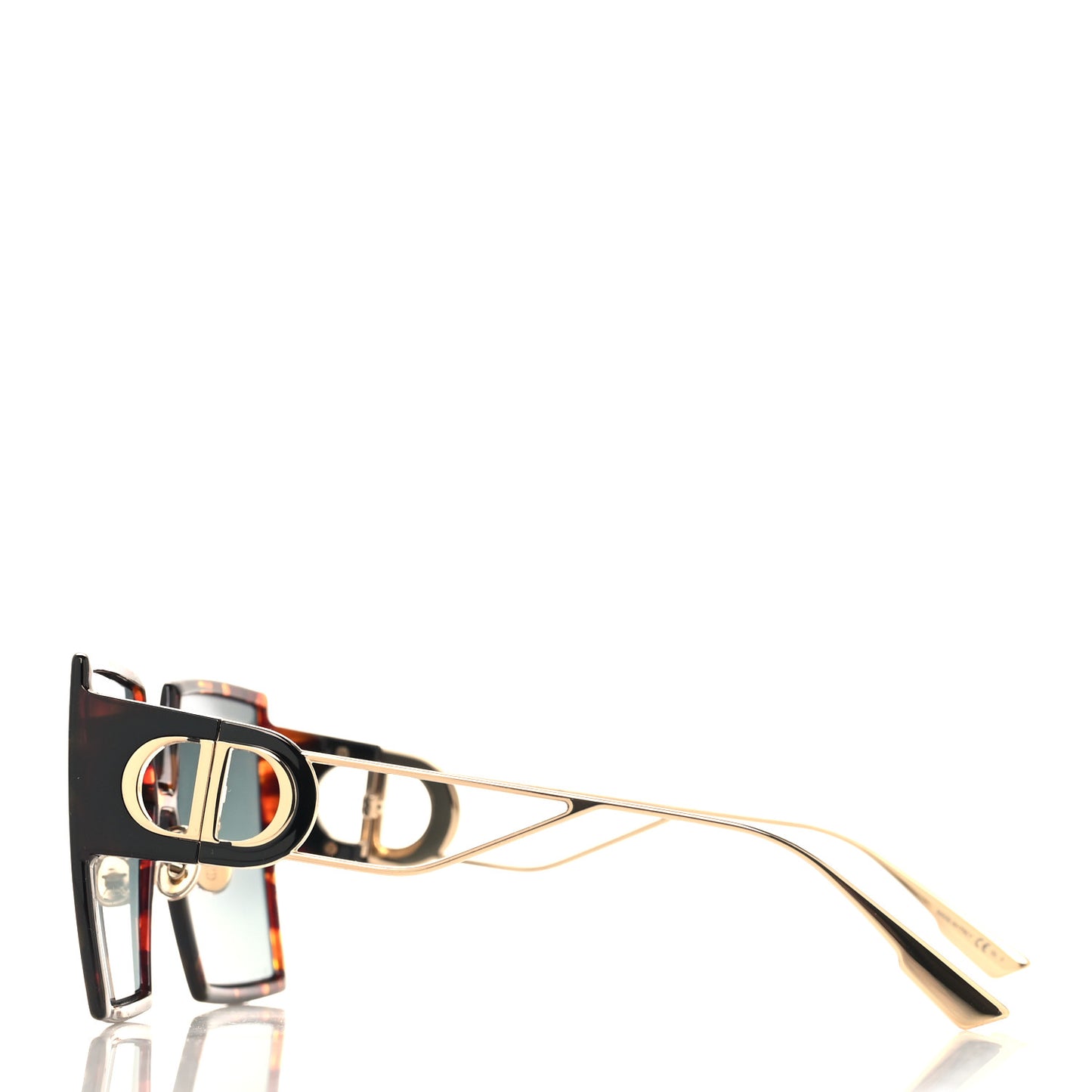 Acetate Square 30 Montaigne Sunglasses Tortoise