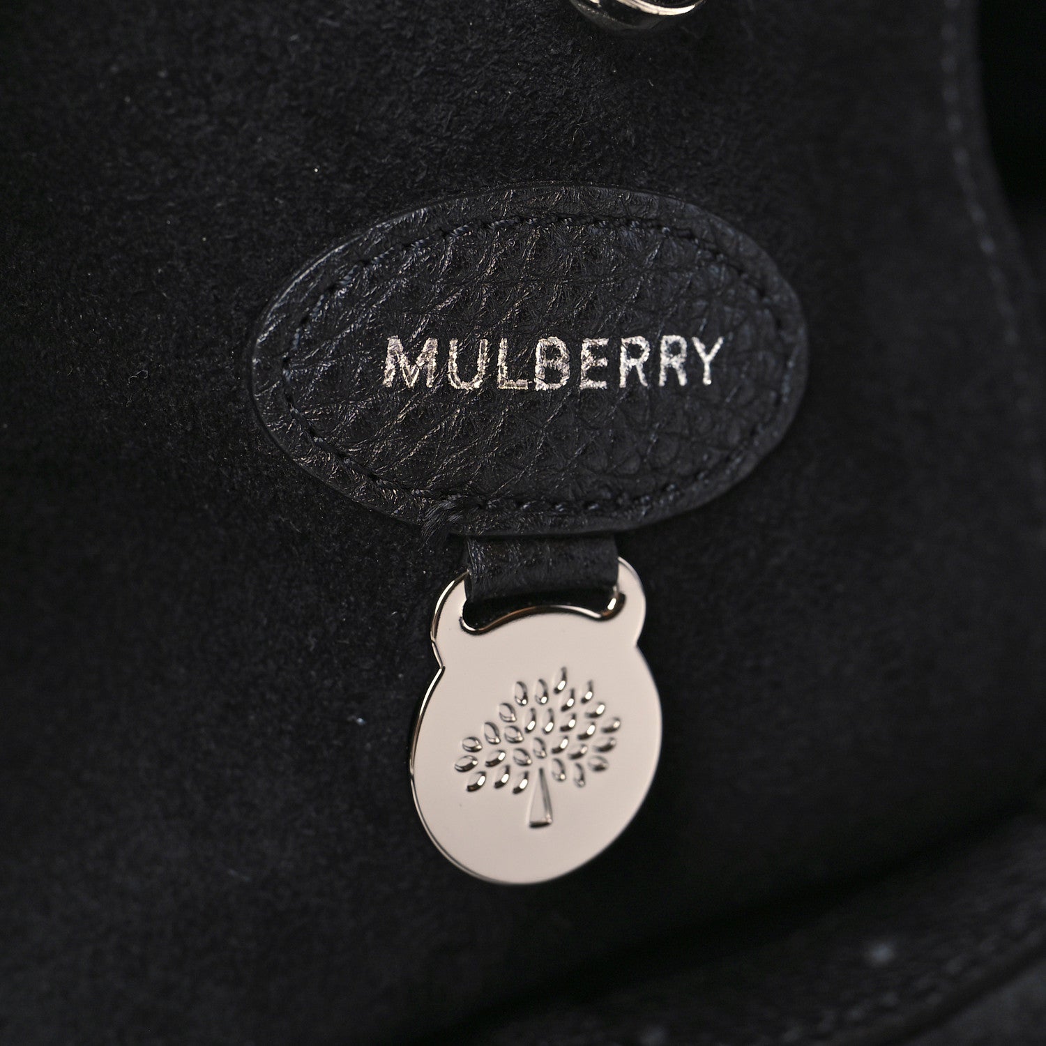 Mulberry Small Classic Grain Bayswater Black 6 of 9