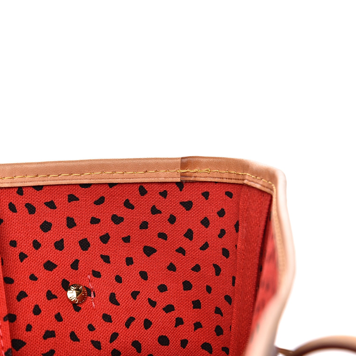 Louis Vuitton Monogram Kusama Waves Neverfull MM Red 14 of 14