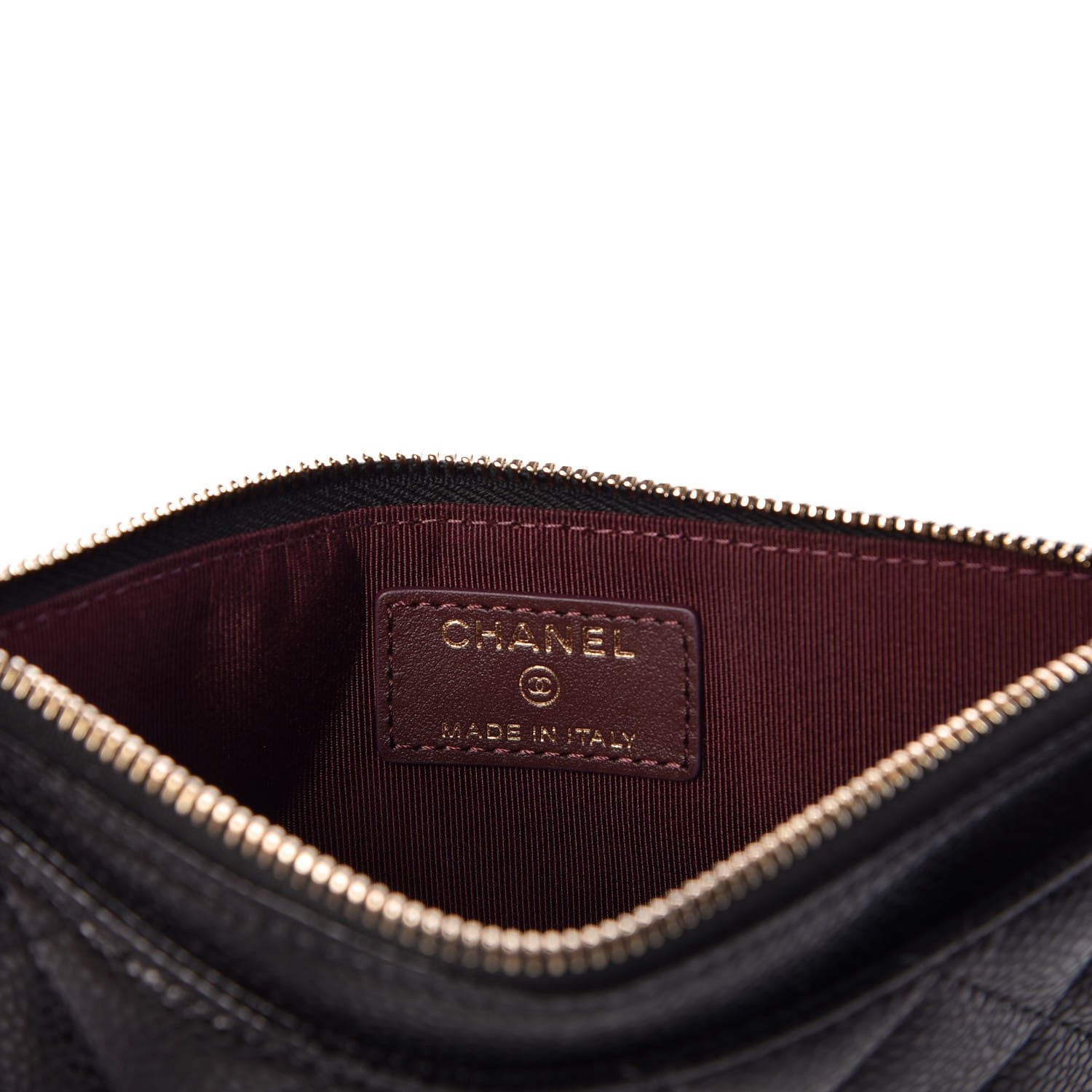 Chanel Caviar Quilted Classic Zip Pouch Black 5 of 7