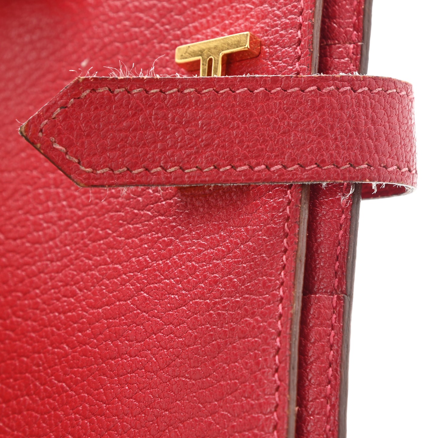 Chevre Mysore Bearn Gusset Wallet Rouge Vif