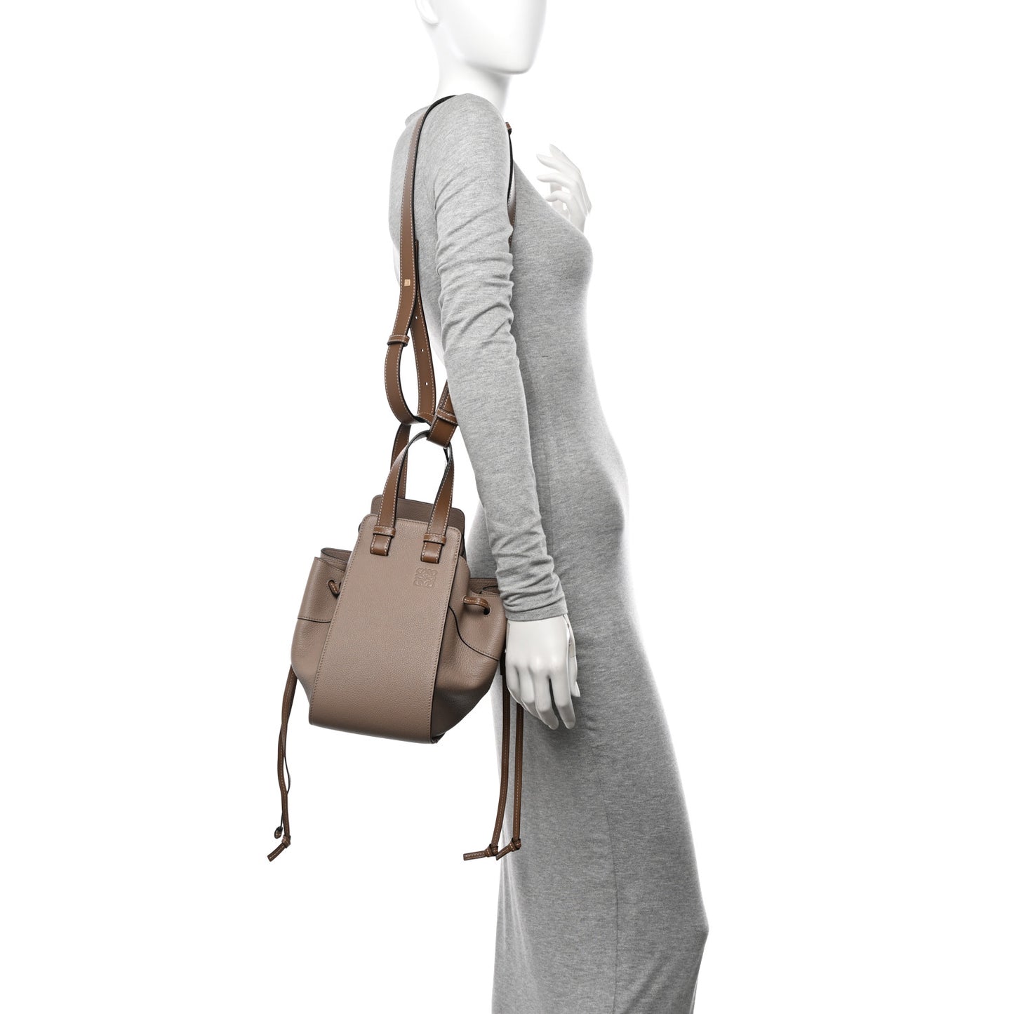 Calfskin Mini Hammock Shoulder Bag Sand Mink