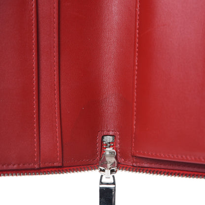 Chanel Patent Quilted Large Brilliant Zip Around Organizer Wallet Red 17 of 17