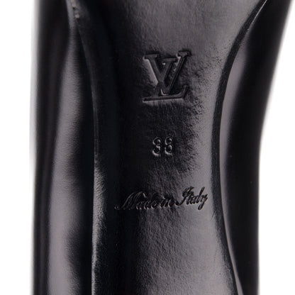Louis Vuitton Calfskin Cubic Pumps 38 Black 6 of 8