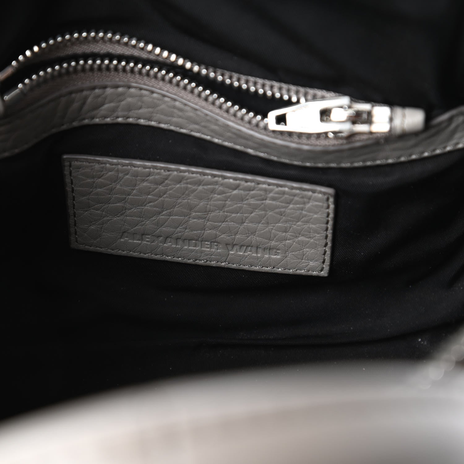 Alexander Wang Pebbled Lambskin Rockie Oyster 8 of 10