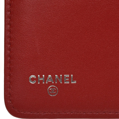 Chanel Caviar Quilted Zipped Pocket Wallet Red 6 of 8