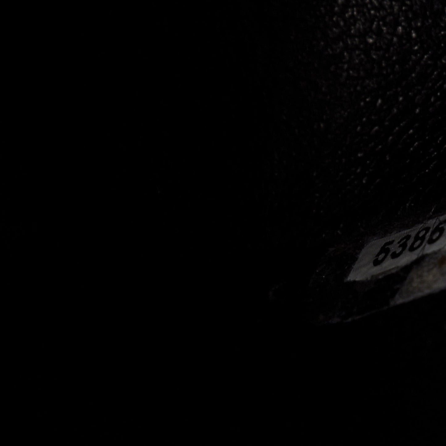 Canvas Camellia Embroidered Medium Double Flap Black