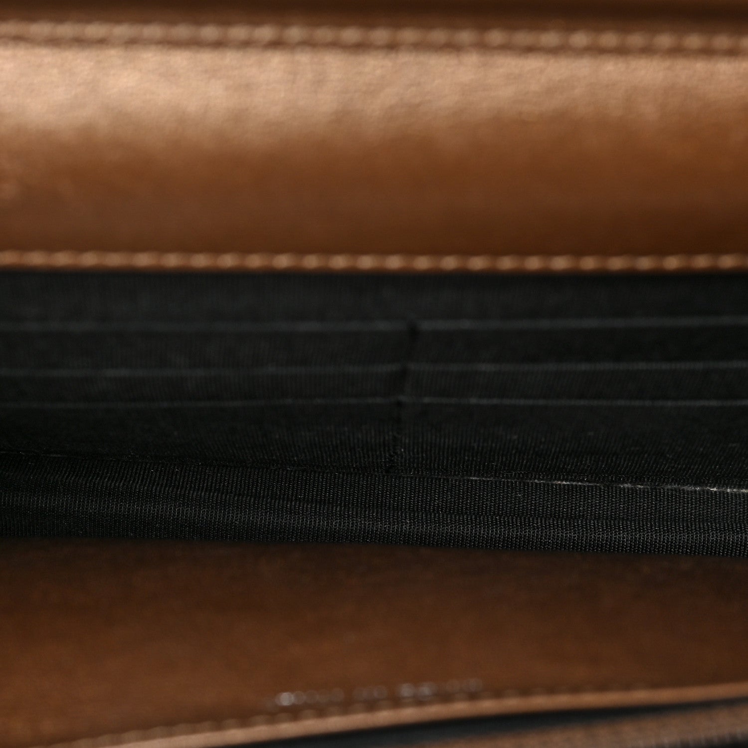 Chanel Metallic Caviar Timeless CC Wallet on Chain WOC Bronze 5 of 9