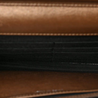 Chanel Metallic Caviar Timeless CC Wallet on Chain WOC Bronze 5 of 9