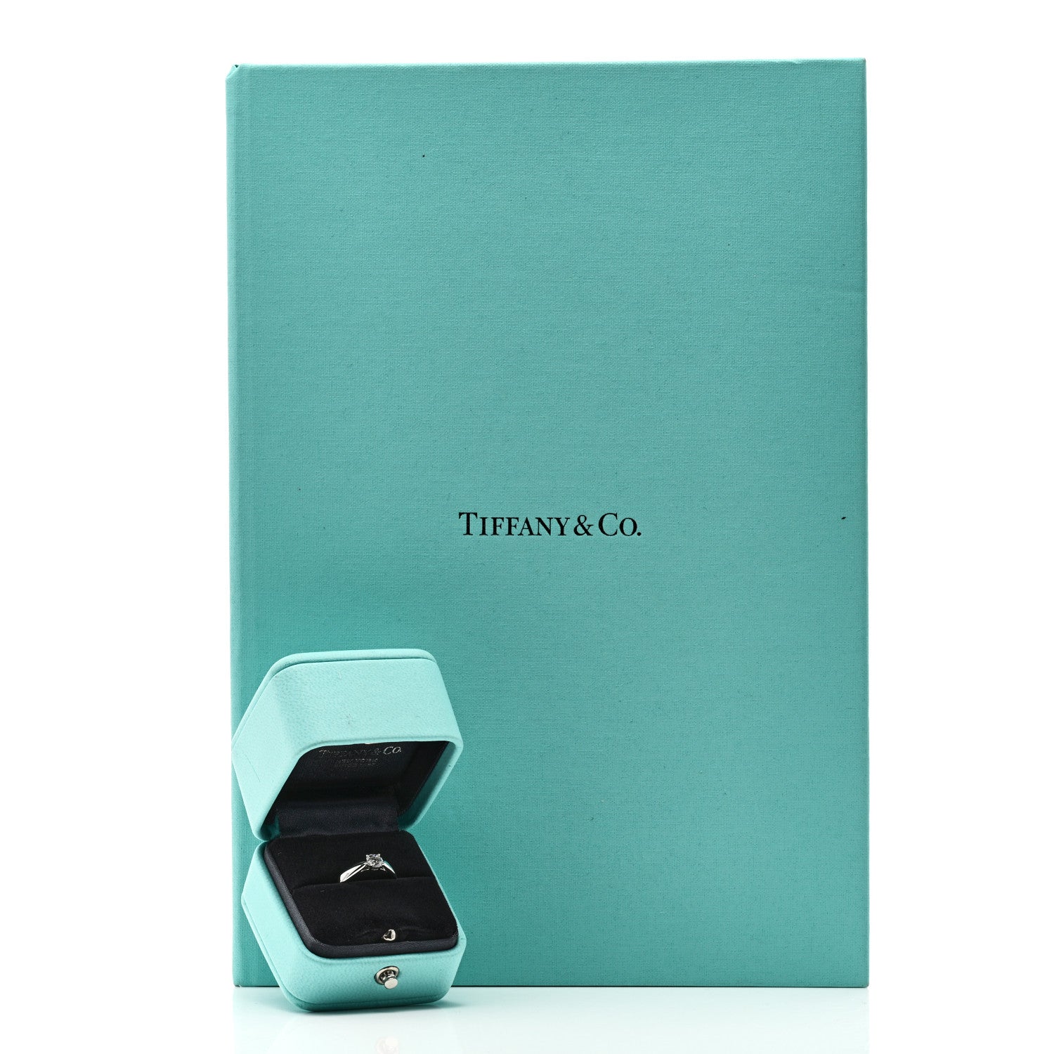 Tiffany Platinum Diamond .32ct Harmony Solitaire Engagement Ring 47 4 7 of 7