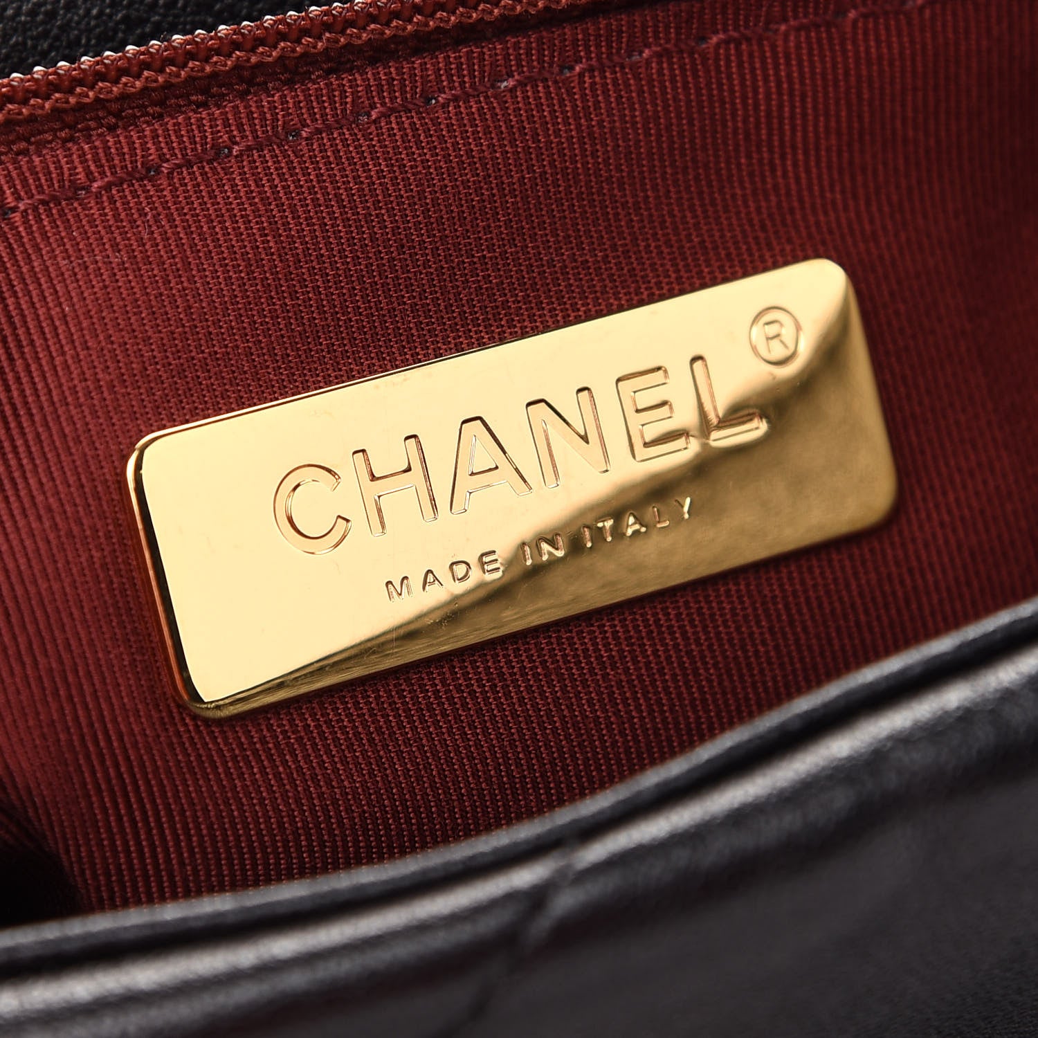 Chanel Shiny Goatskin Quilted Medium Chanel 19 Flap Black 6 of 9