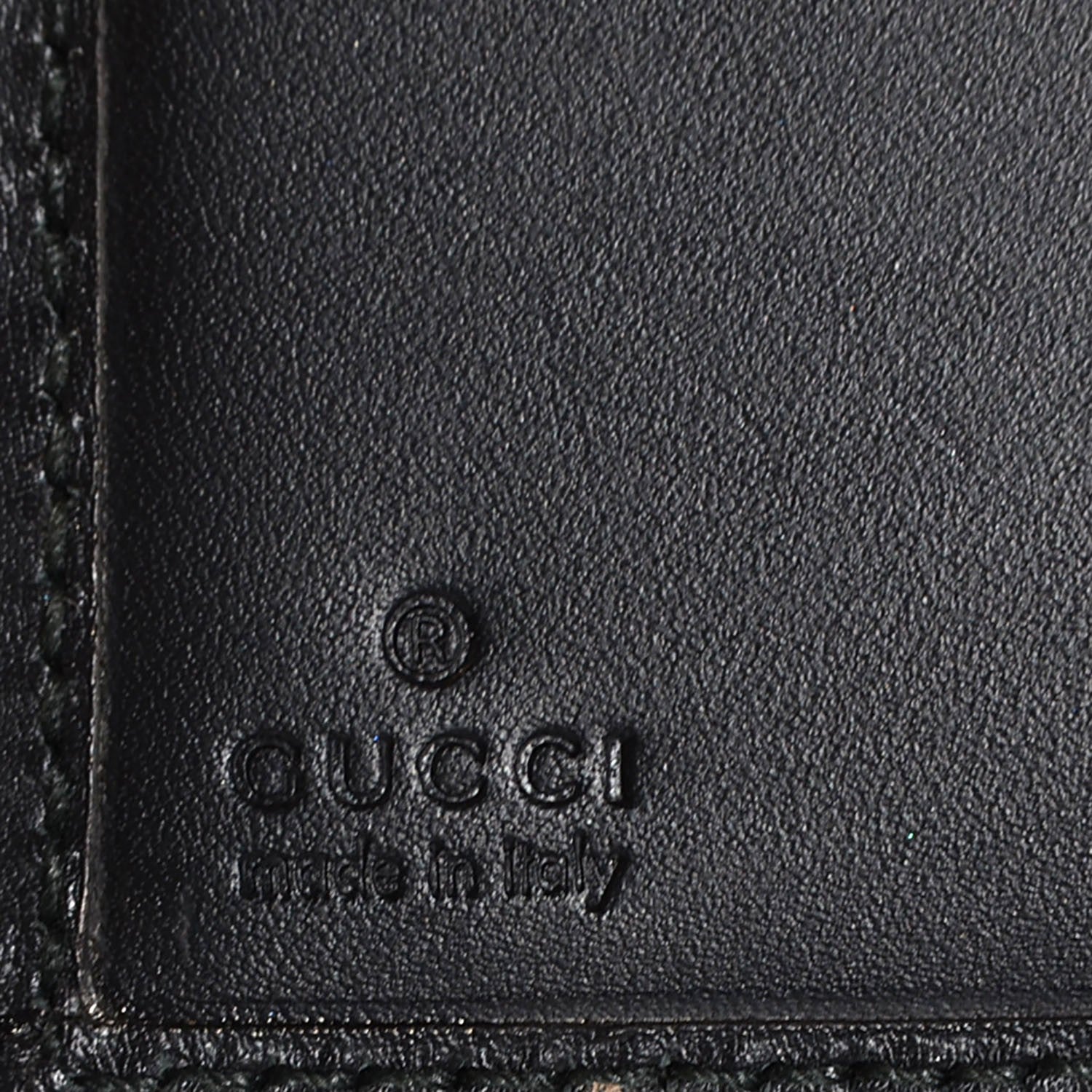 Gucci Crystal Monogram Icon Bar French Flap Wallet Navy 6 of 8