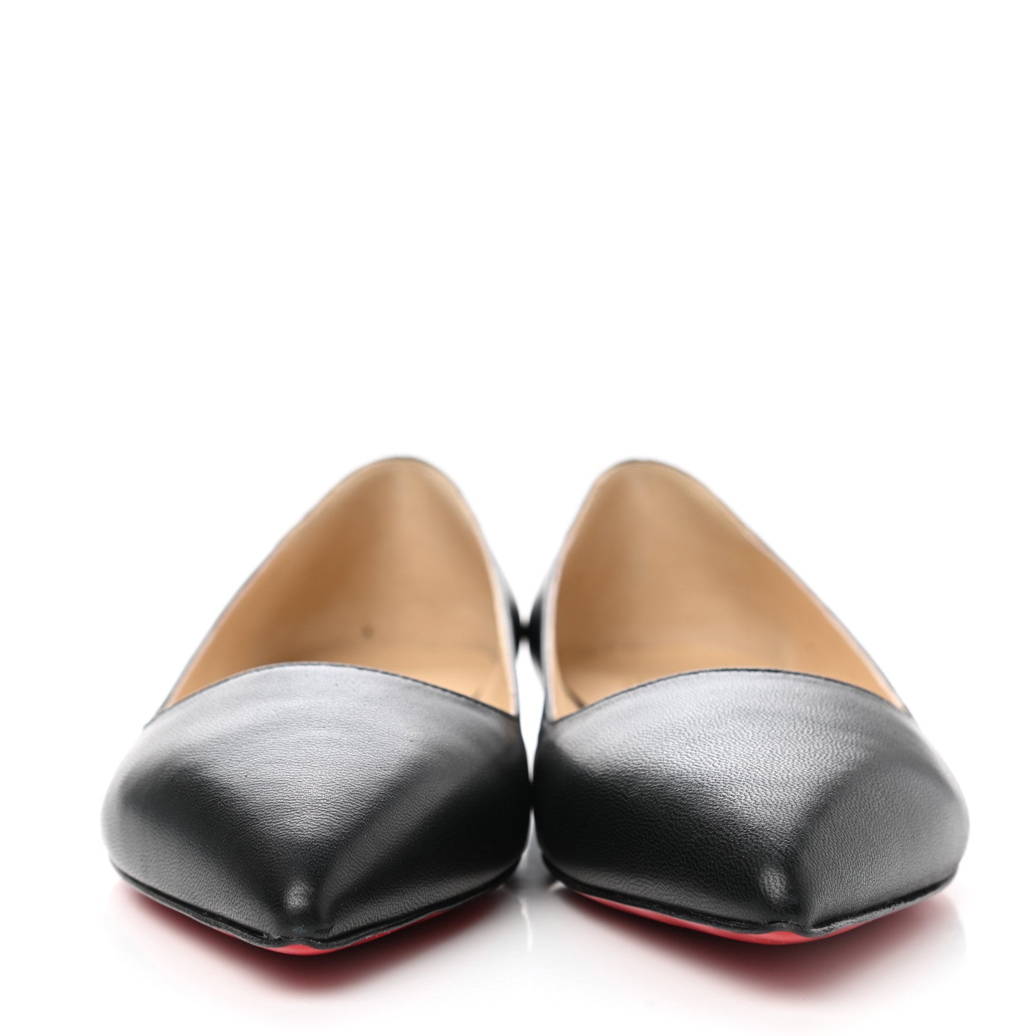Christian Louboutin Shiny Nappa Ballalla Flats 37 Black 2 of 9