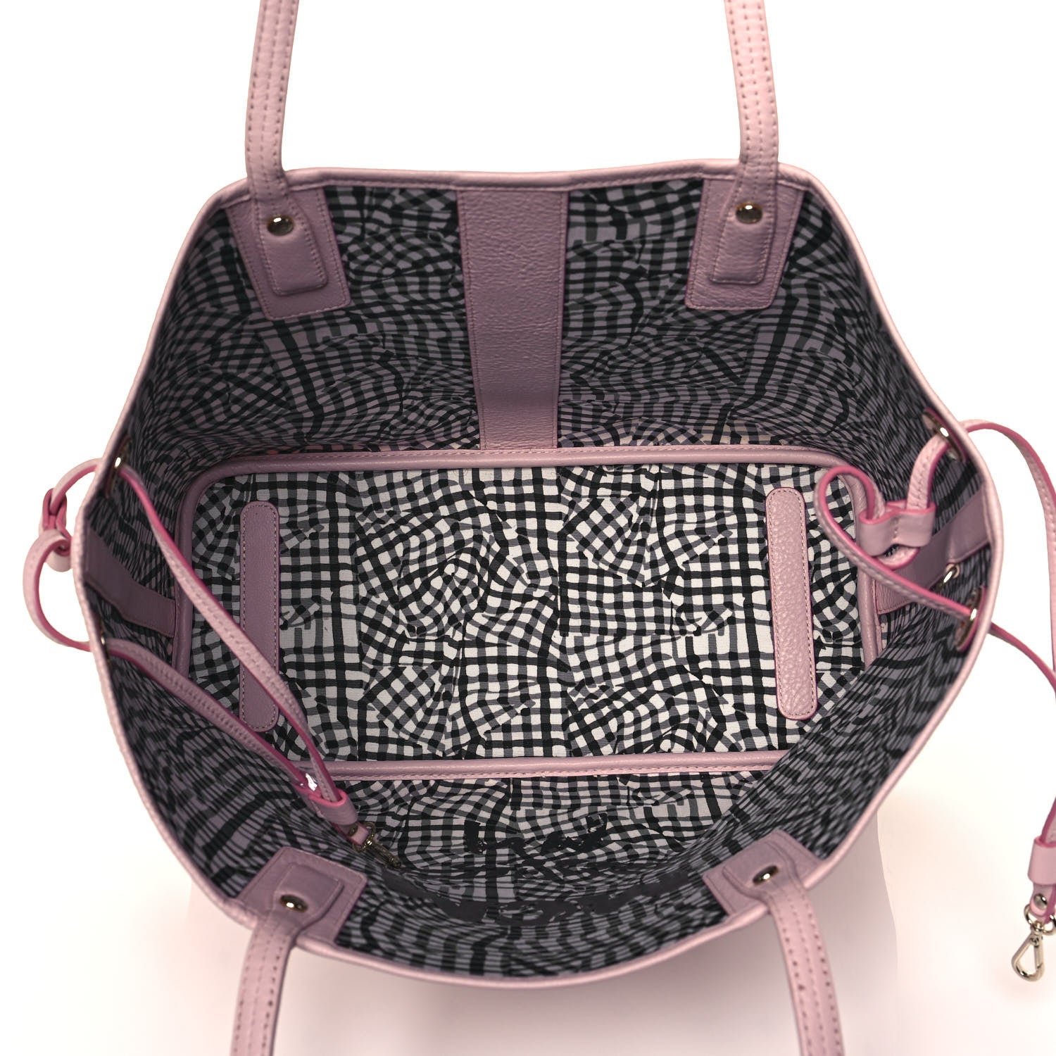 MCM Visetos Large Liz Reversible Shopper Tote Pink 5 of 19