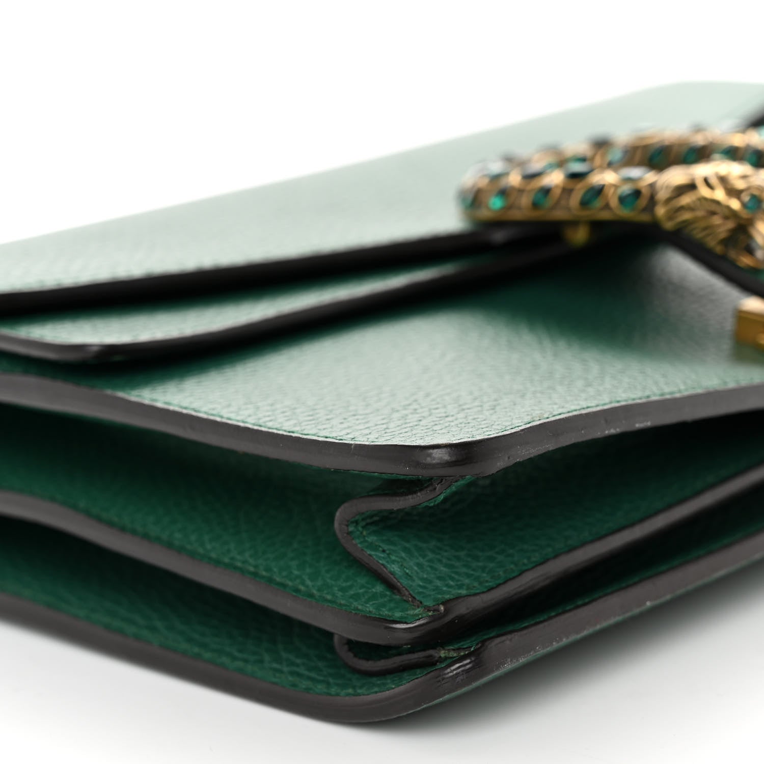 Gucci Pebbled Calfskin Small Dionysus Shoulder Bag Emerald 8 of 10