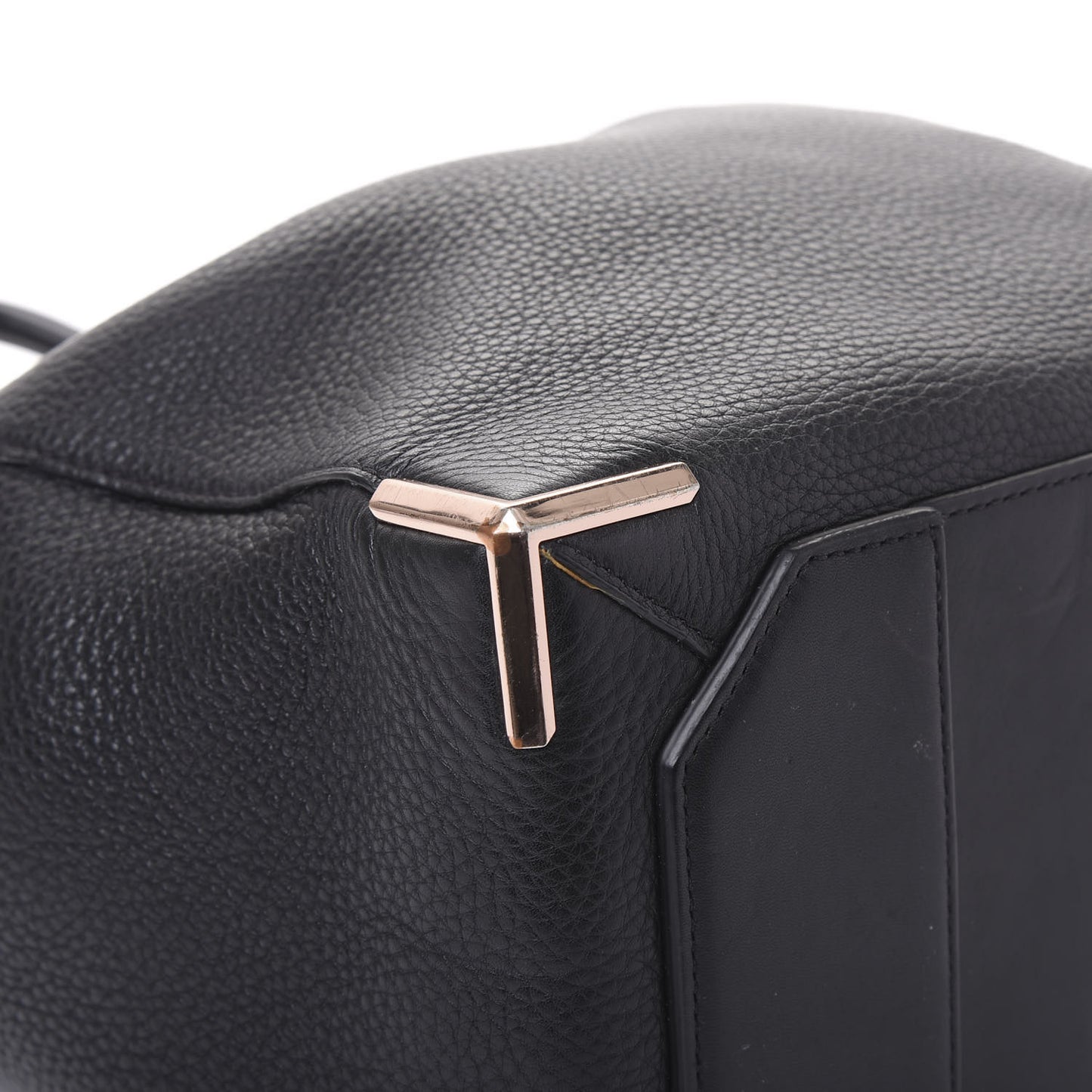 Pebbled Calfskin Prisma Skeletal Backpack Black Rose Gold Hardware